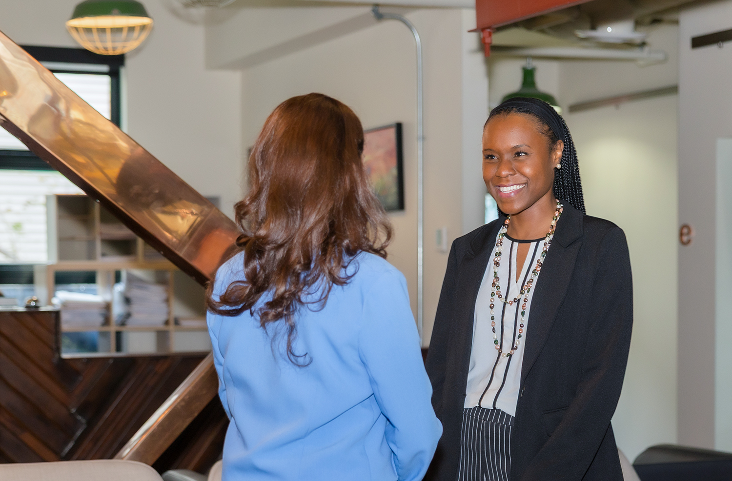 Lathia and Gabriel are talking