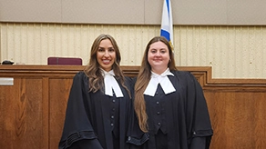 Rylee and Elisa getting called to the bar